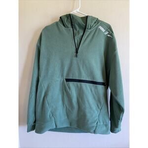 PUMA Green RadCal Polarfleece Half-Zip Hooded Sweatshirt Mens Medium 84978425